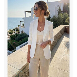 NEW Beninos White Career Casual Blazer Suit Jacket XL